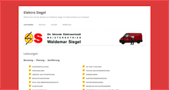 Desktop Screenshot of elektro-siegel.de